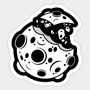 Broken Moon Sticker